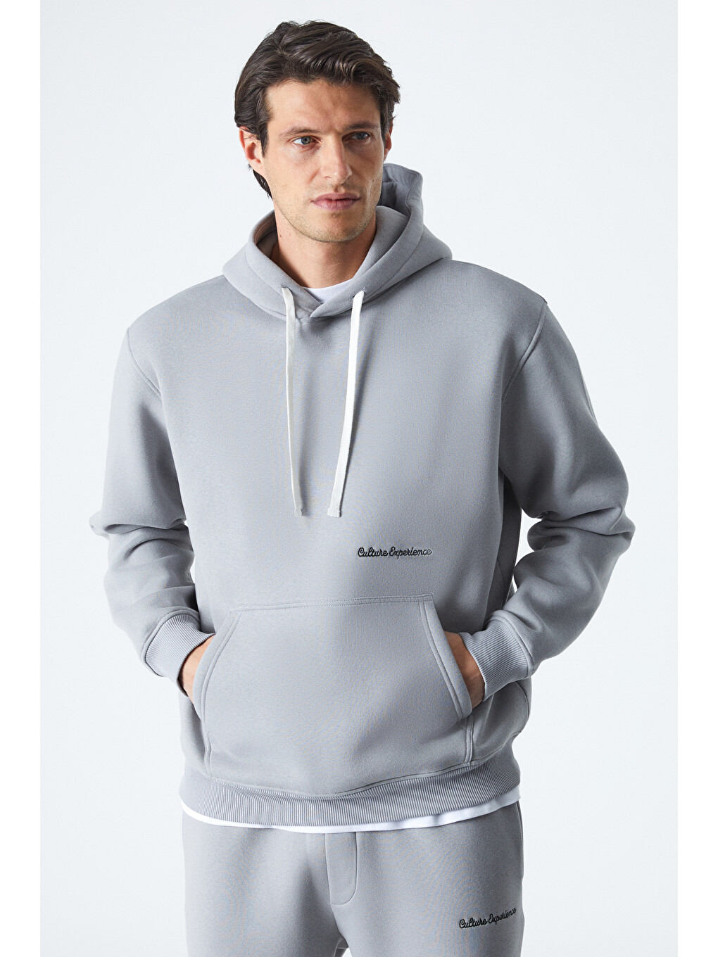 Narcıso Erkek Yumuşacık İçi Polarlı Gri Sweatshirt-2