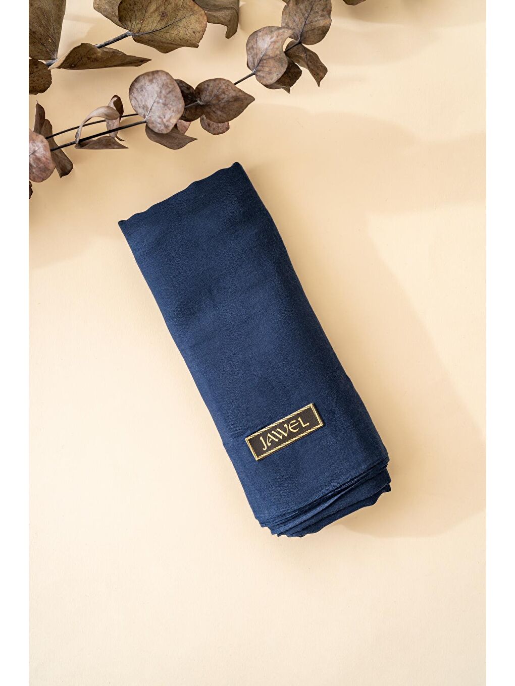 Kadın Tesettür %100 Pamuklu Vual Şal Lacivert-1