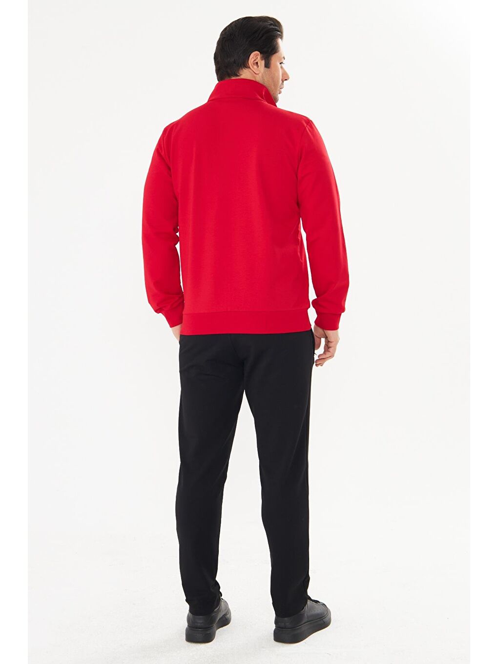 Kırmızı Pamuklu Kumaş Erkek Eşofman Takımı Fm19102-5