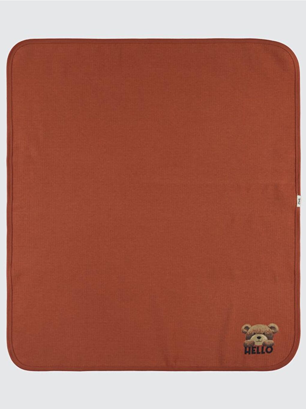 Kahverengi Baby Ayıcık Baskılı Battaniye - Kahve Standart