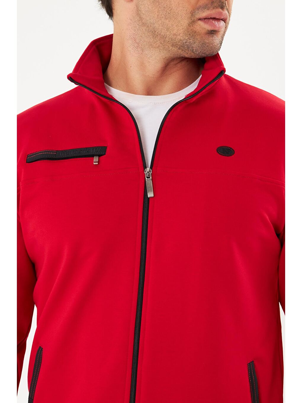 Kırmızı Pamuklu Kumaş Erkek Eşofman Takımı Fm19102-6