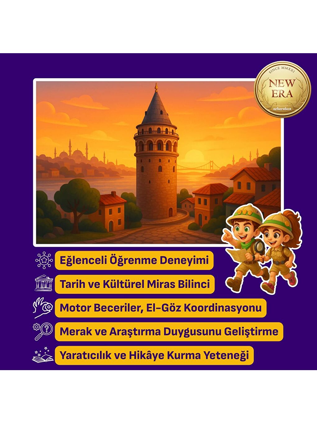 Galata Kulesi (Galata Tower) New Era Eğitici Kazı Seti-3