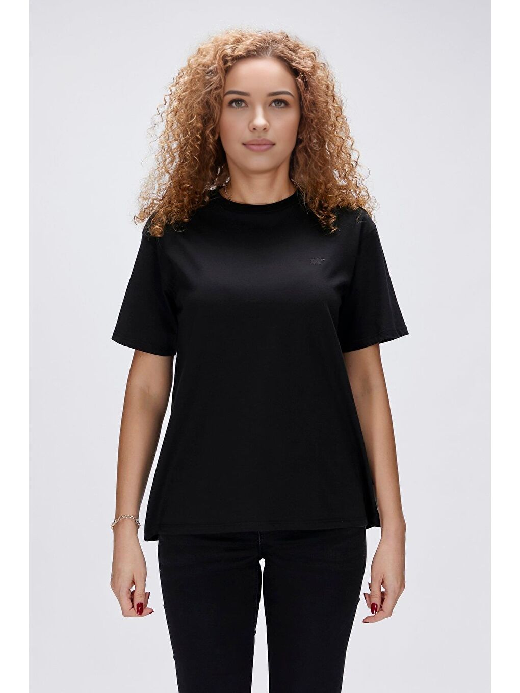 Bia Siyah Kadın Oversize Tişört