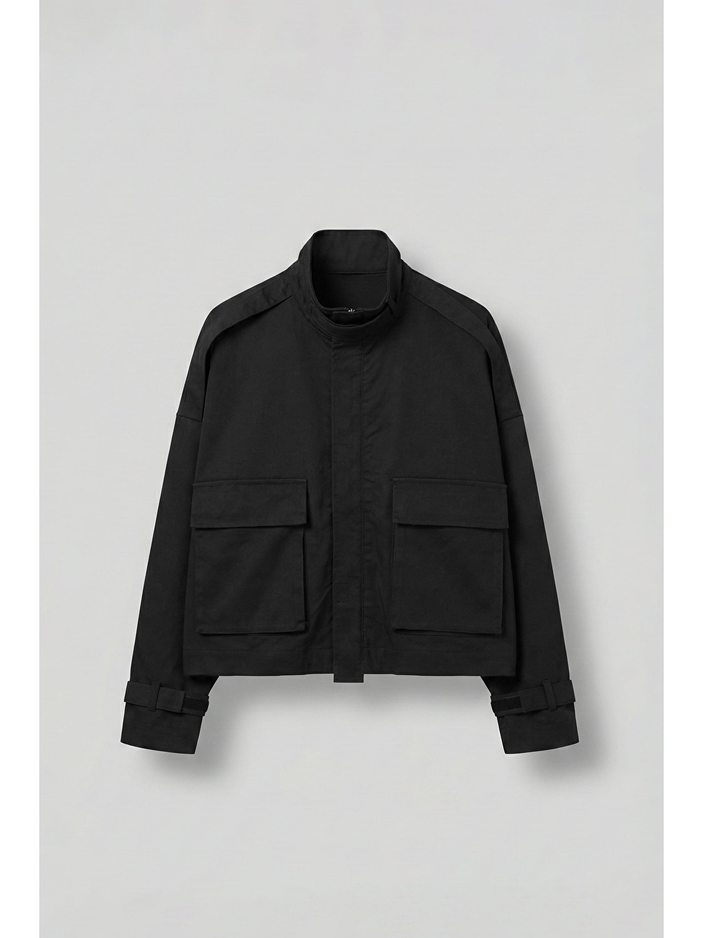 Erkek Boxy Fit Cep Detaylı Premium Ceket Siyah