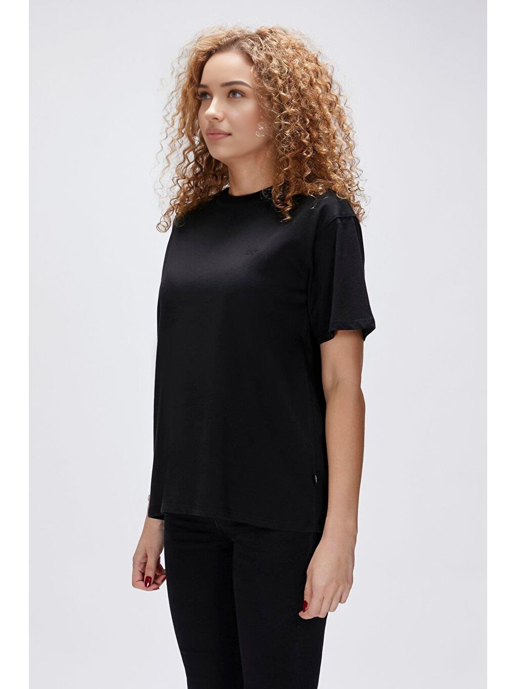 Bia Siyah Kadın Oversize Tişört-1