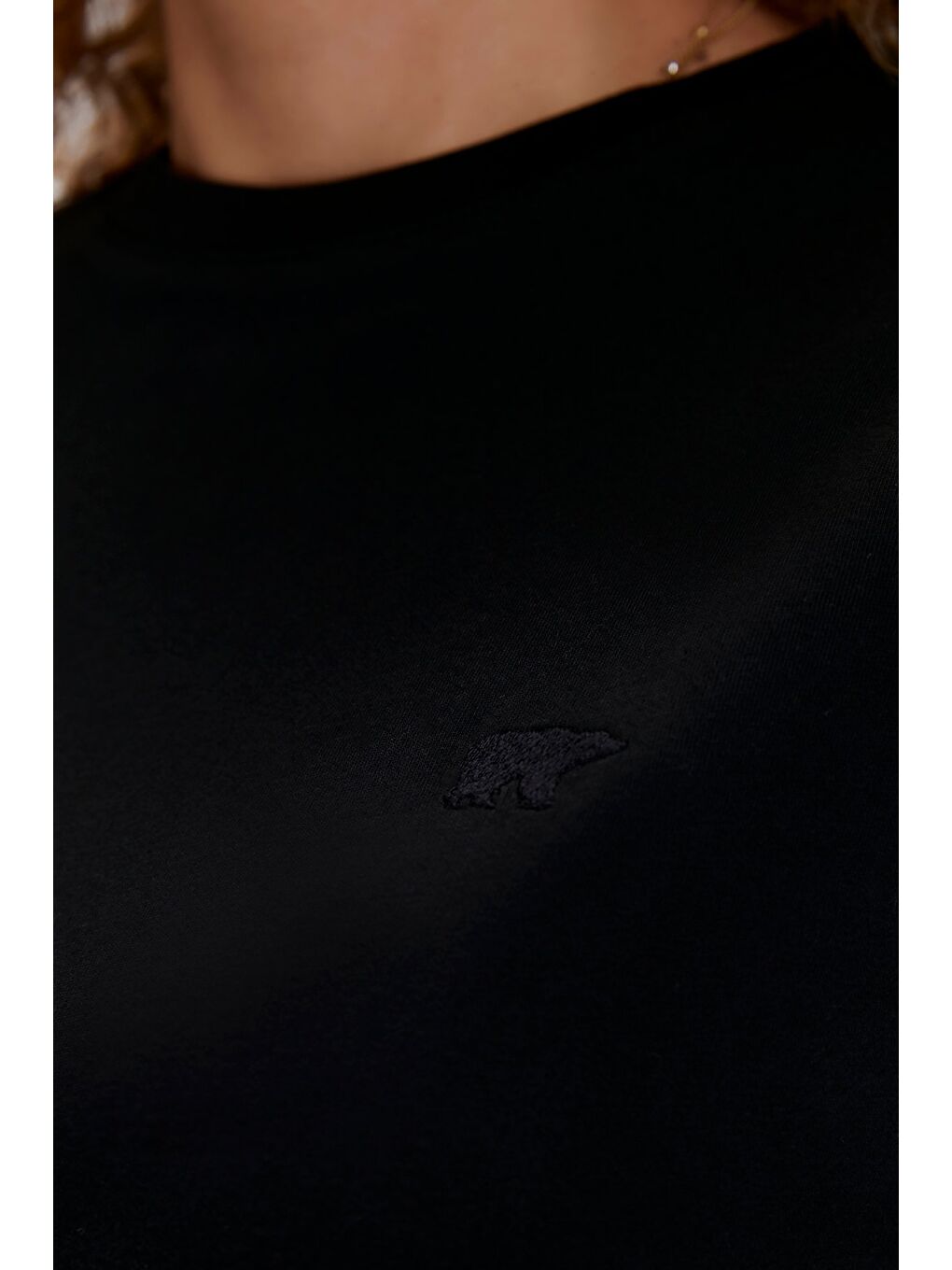 Bia Siyah Kadın Oversize Tişört-2