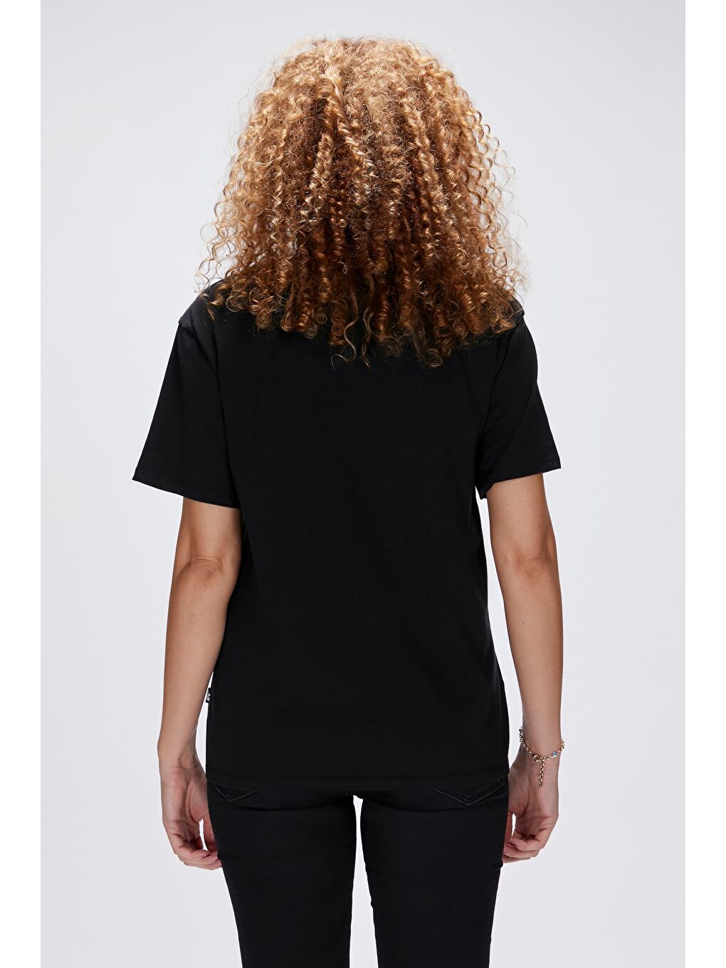 Bia Siyah Kadın Oversize Tişört-3