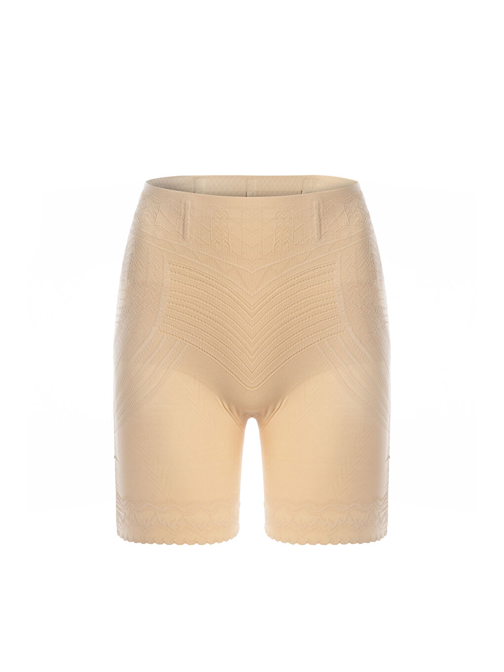 Ekru Kadın Yüksek Bel Popo Kaldırıcı Push Up Toparlayıcı Korse TAYT