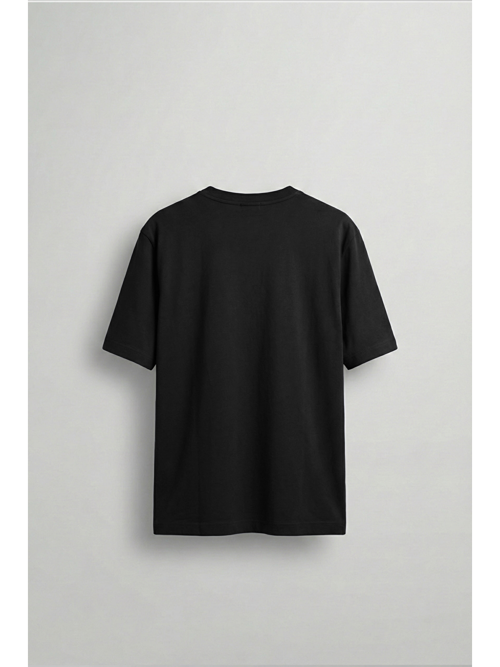 Erkek Relaxed Fit Yumuşak Dokulu Basic T-Shirt Siyah-1