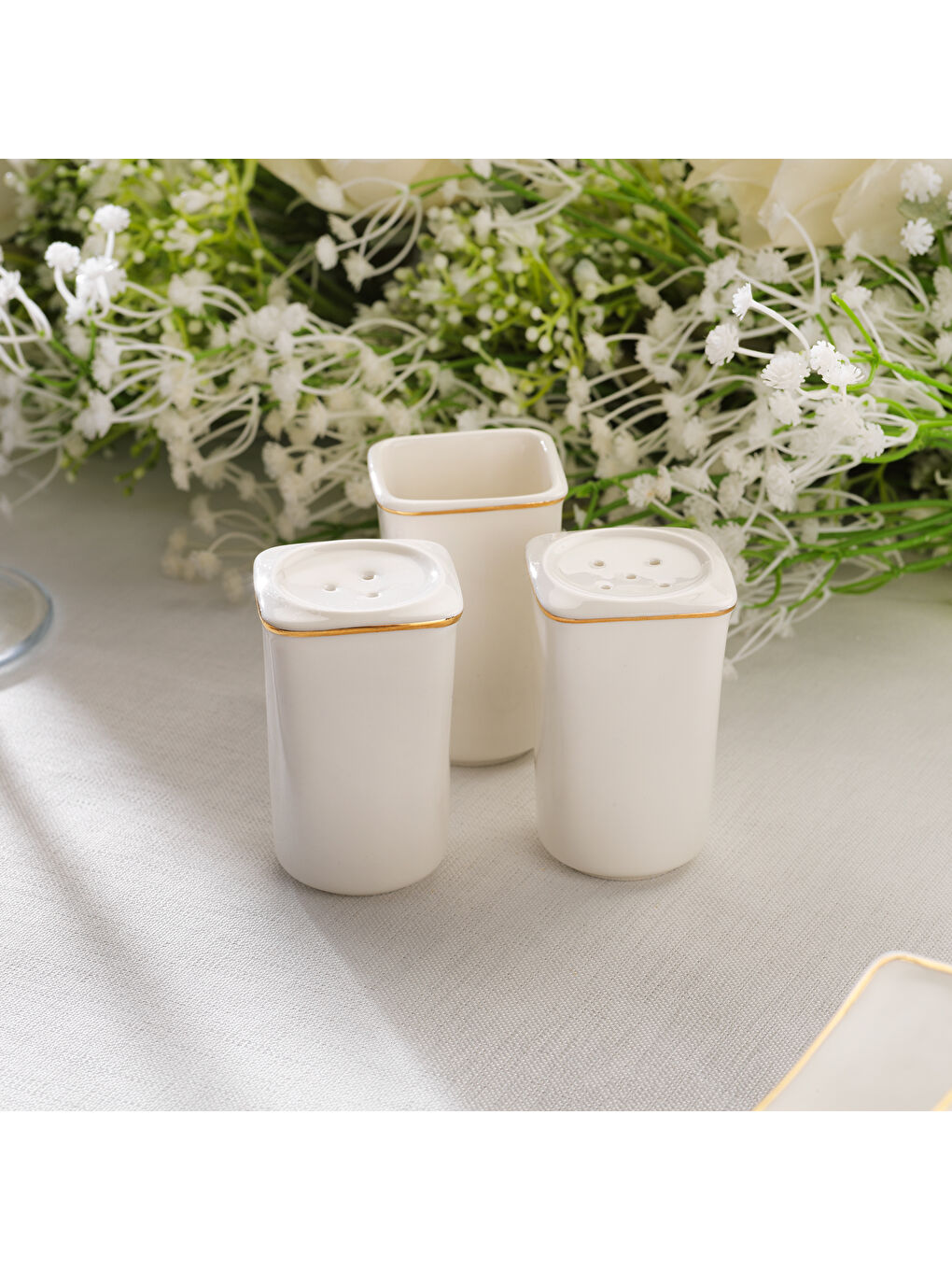 Sarı Glamor Pure Yemek Takımı-60 Parça-Gold-4