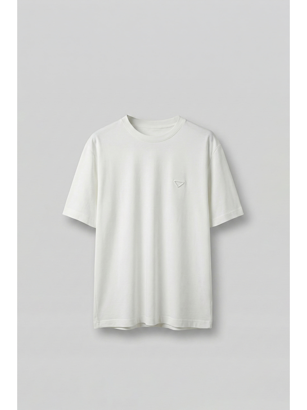 Erkek Relaxed Fit Yumuşak Dokulu Basic T-Shirt Ekru