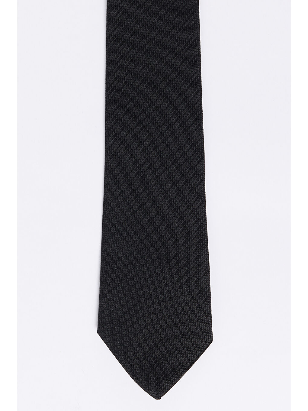 Erkek Siyah Desensiz Kravat-1