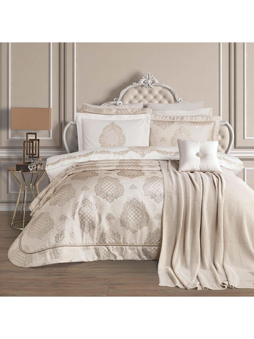 Sarı Home Premium 11 Parça Çeyiz Seti-Gold