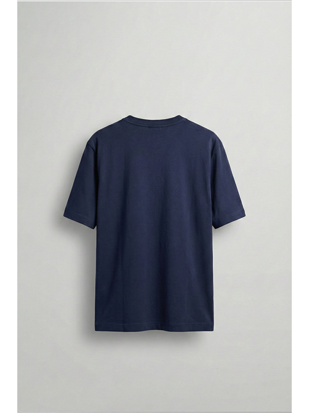 Erkek Relaxed Fit Yumuşak Dokulu Basic T-Shirt Lacivert-1