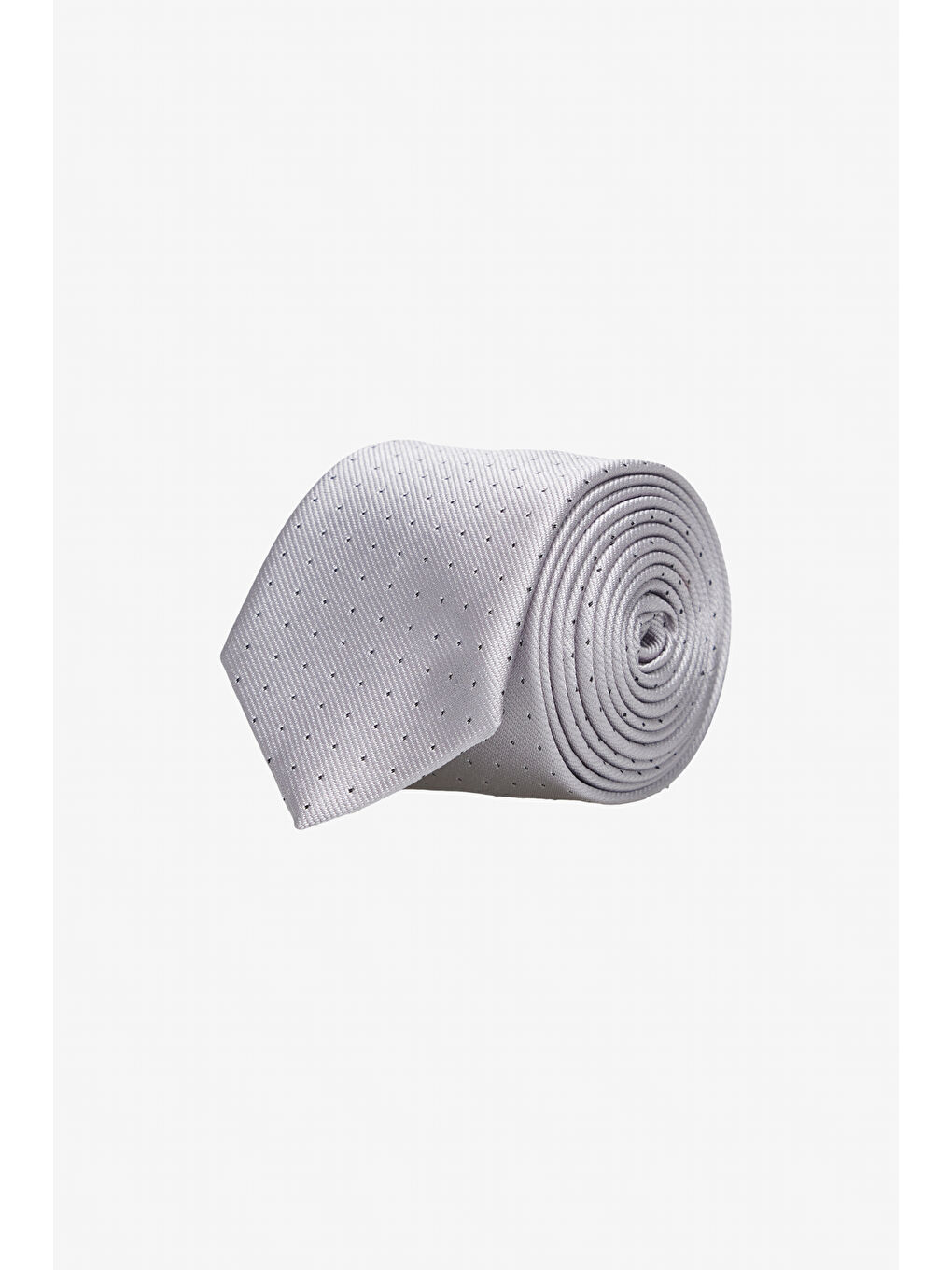 Erkek Gri Desenli İnce Kravat