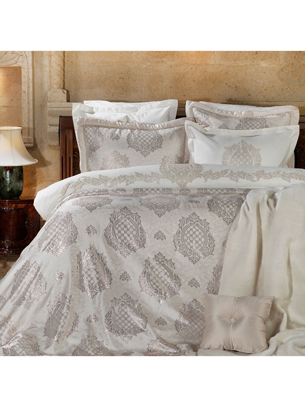 Sarı Home Premium 11 Parça Çeyiz Seti-Gold-6