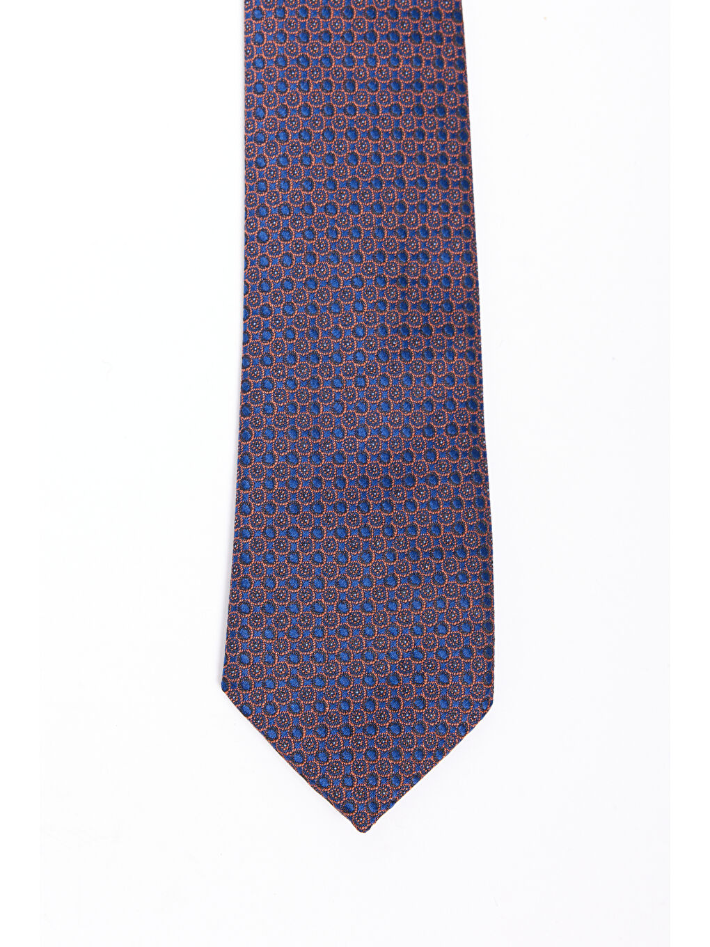 Erkek Bordo-Lacivert Desenli Kravat-1