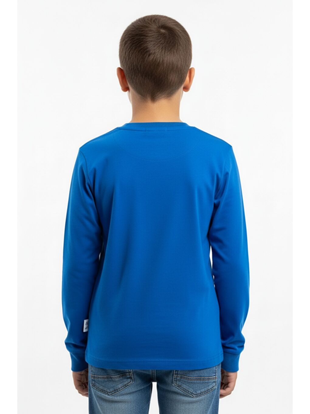 Mavi Erkek Çocuk Baskılı Tişört-3