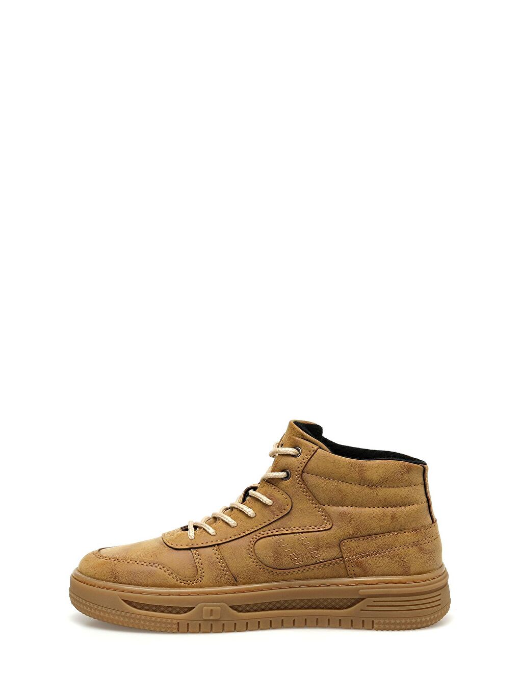 Kahverengi Camel Erkek High Sneaker-3