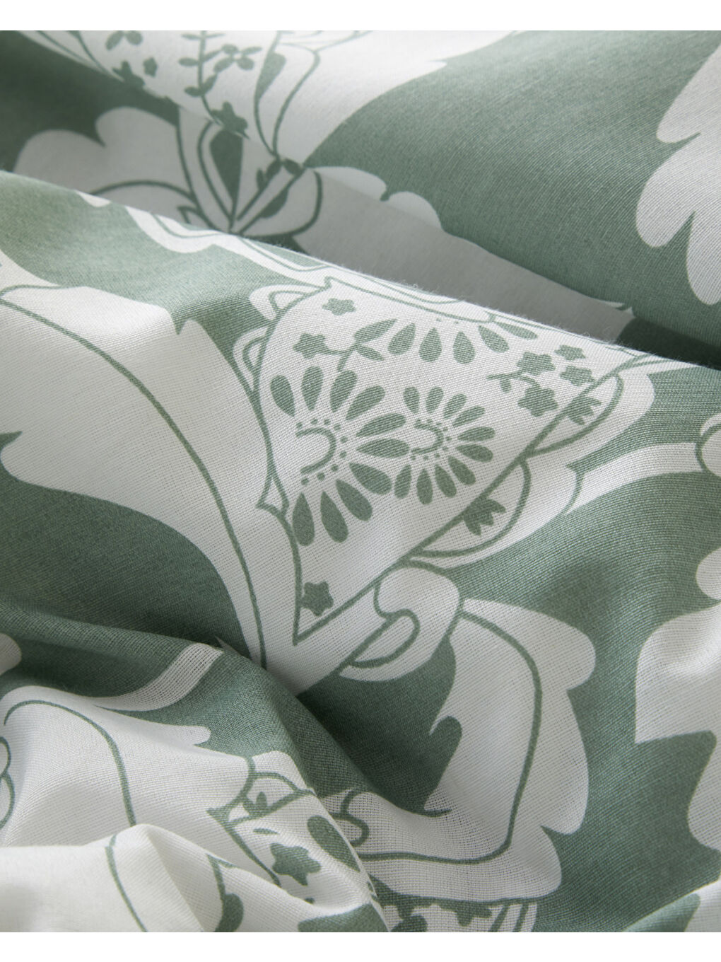 Gentle Swirl Kolay Ütülenir Çift Kişilik Nevresim Takımı 200x220 cm Yeşil-6
