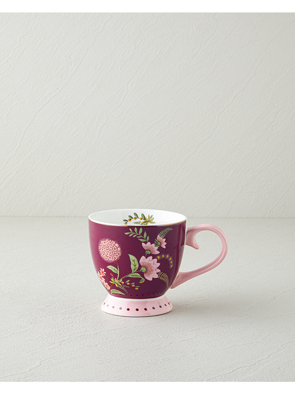 Loly New Bone China Kupa 460 ml Bordo