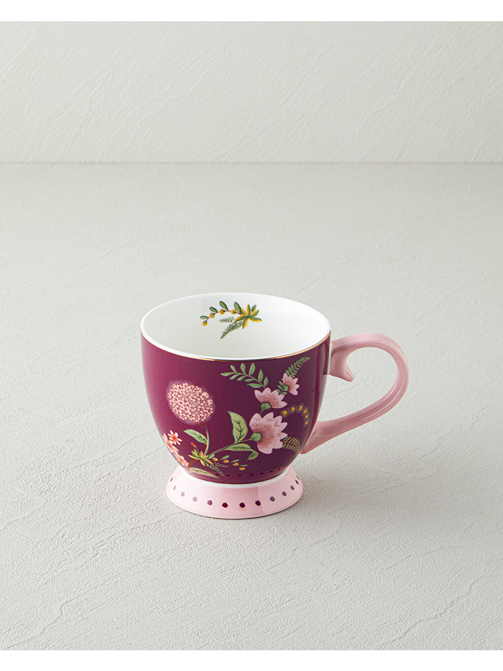 Loly New Bone China Kupa 460 ml Bordo-1