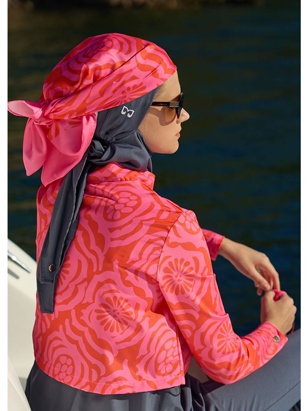 Karışık Üçgen Eşarp - 15-2