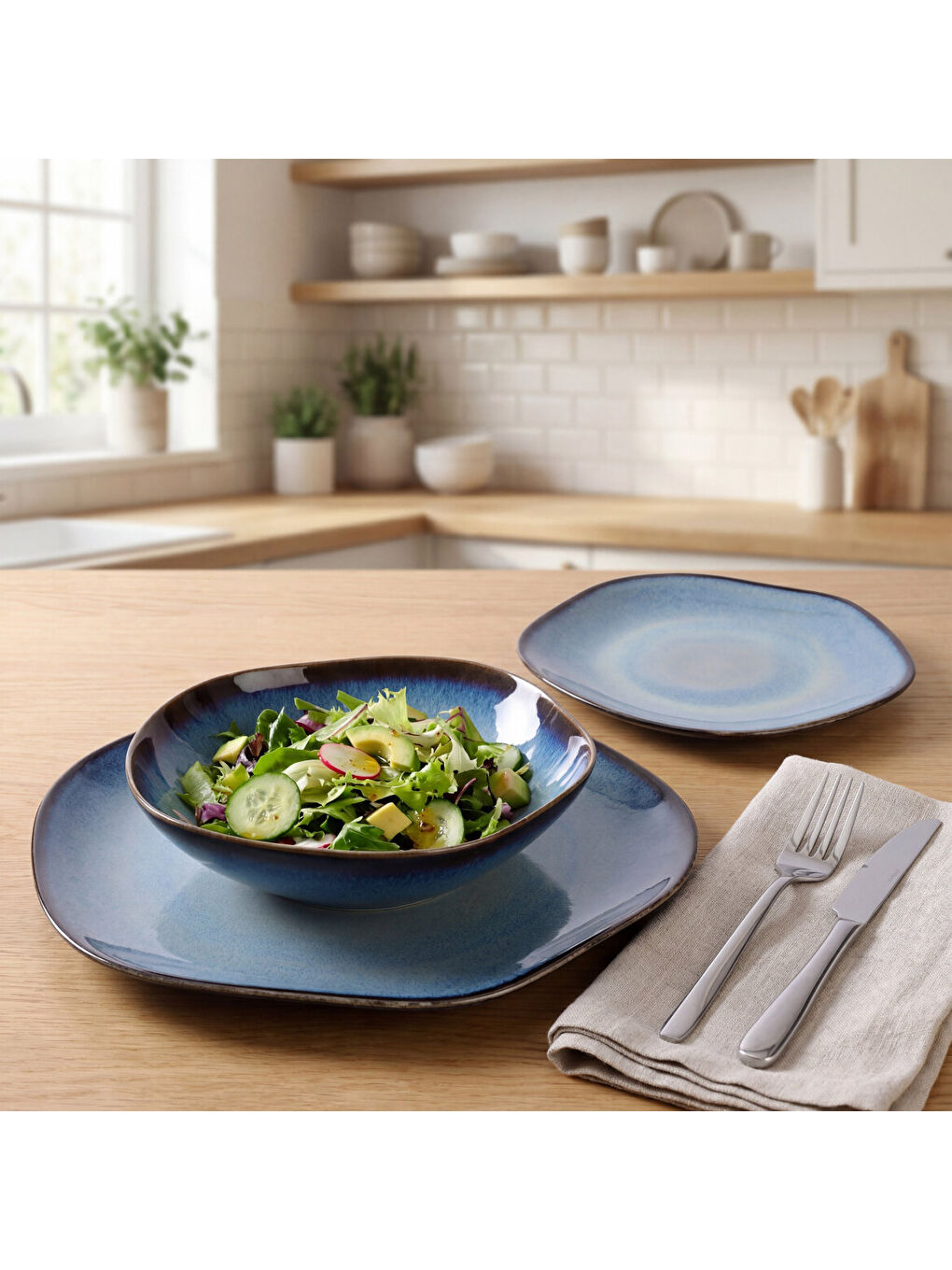 Mavi Ütopya Valeron 12 Parça 4 Kişilik Yemek Takımı 12082-1