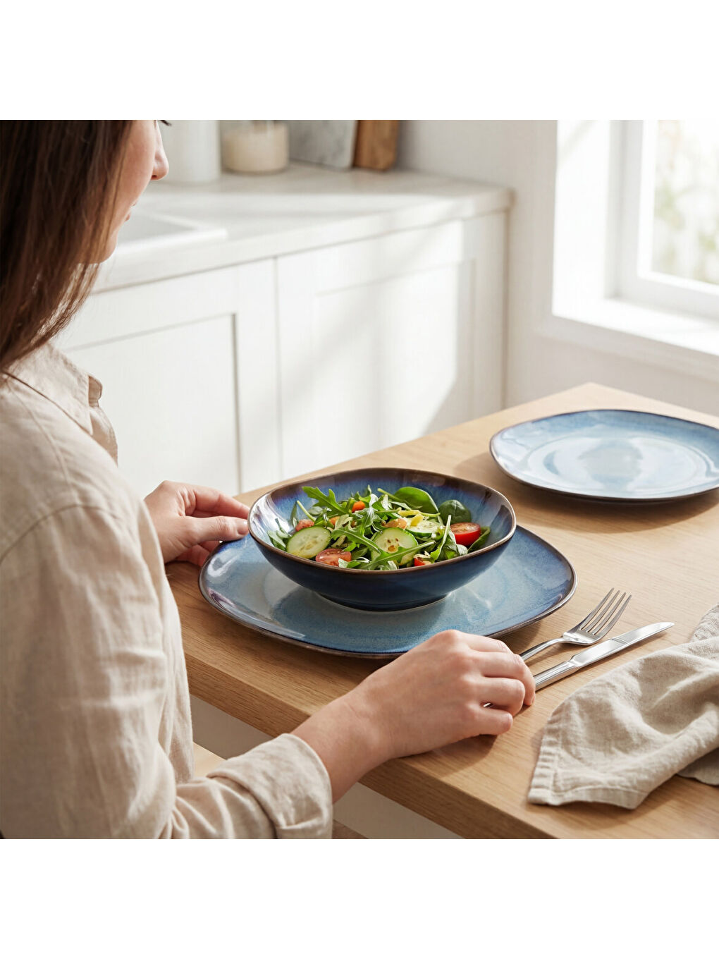 Mavi Ütopya Valeron 12 Parça 4 Kişilik Yemek Takımı 12082-3