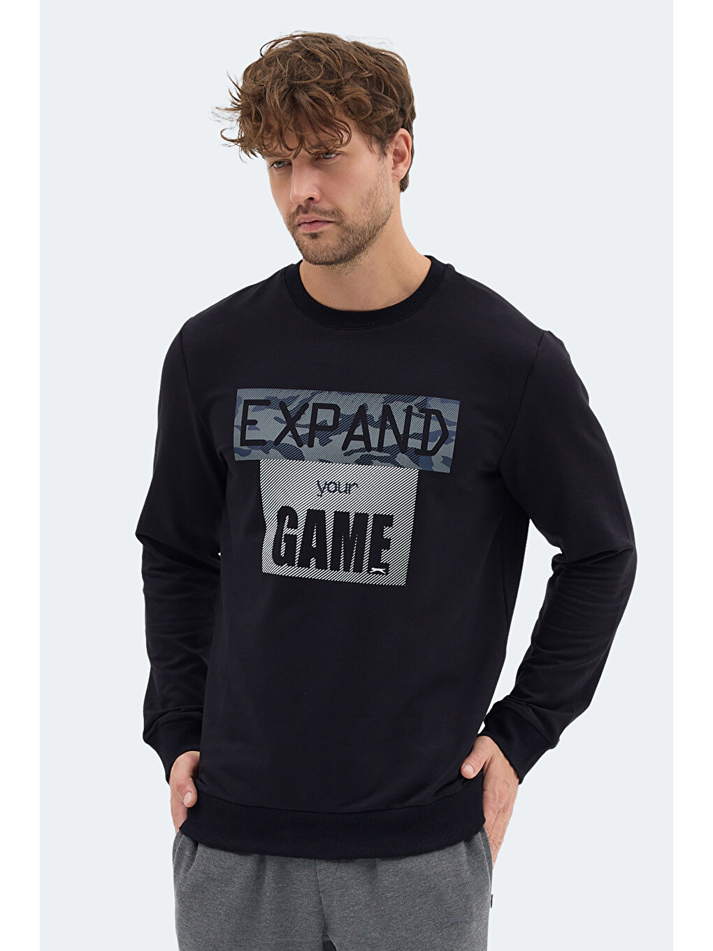 RUBIO Erkek Koyu Lacivert Sweatshırt-2