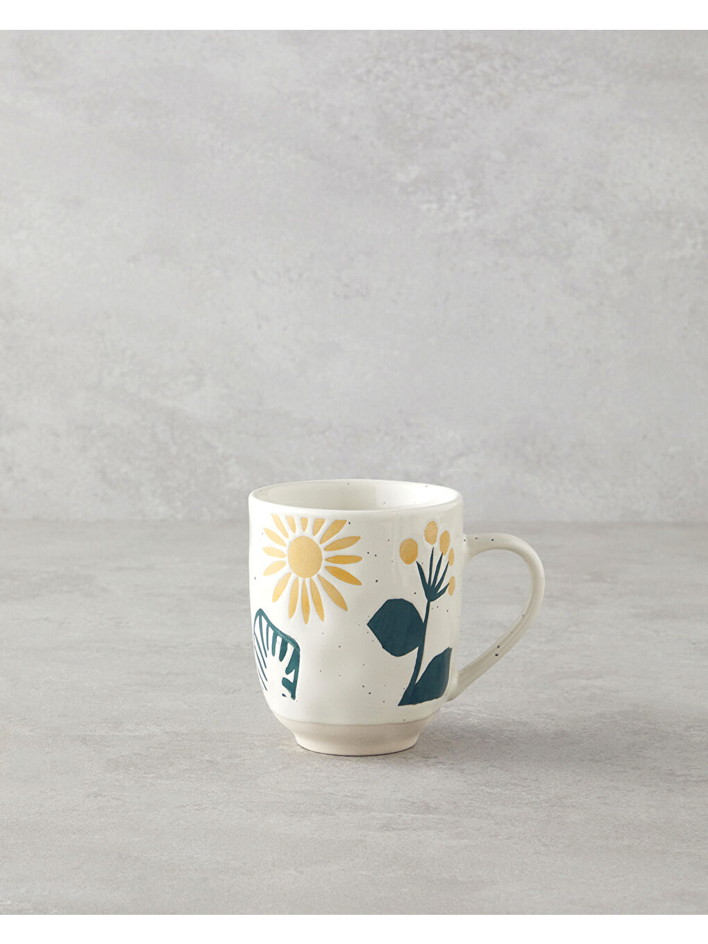 Sun Dance Stoneware Kupa 320 ml Sarı-Yeşil