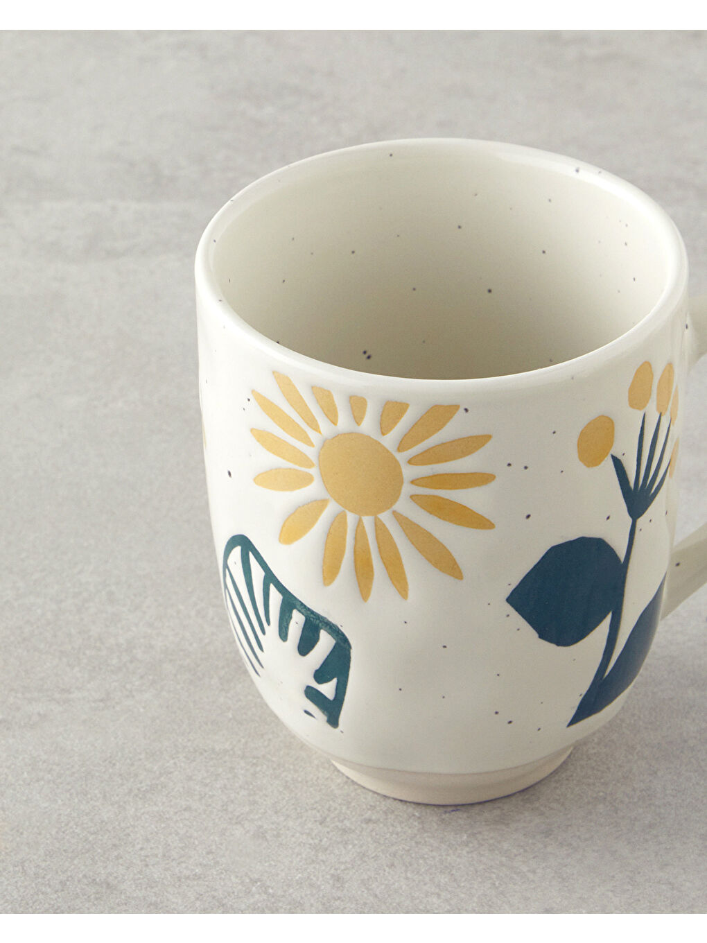 Sun Dance Stoneware Kupa 320 ml Sarı-Yeşil-1