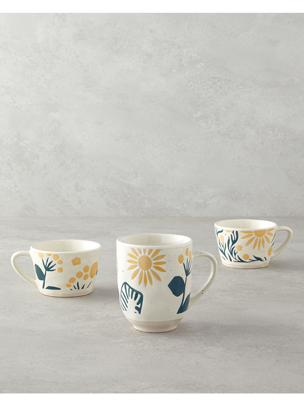 Sun Dance Stoneware Kupa 320 ml Sarı-Yeşil-3