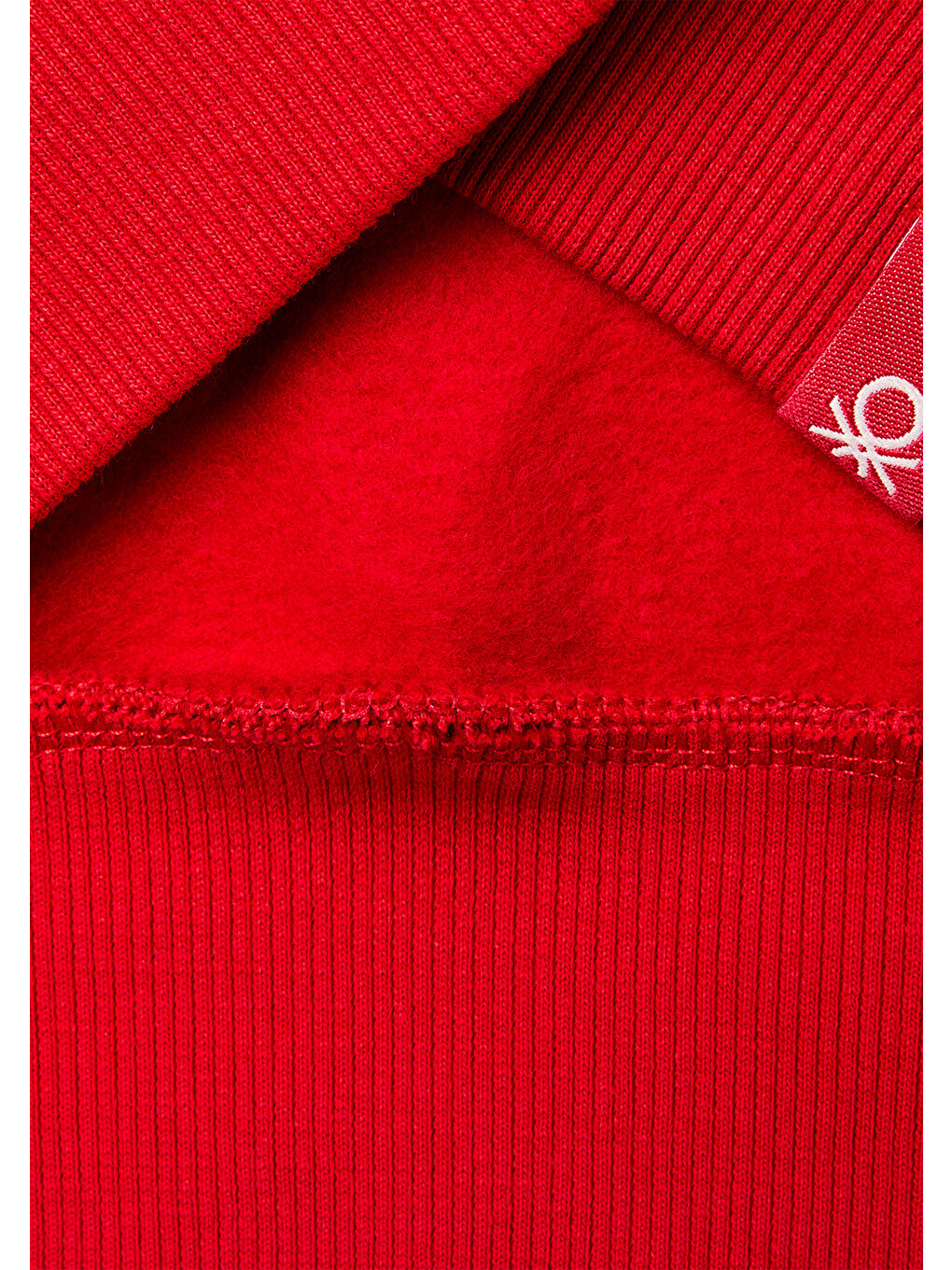 Erkek Çocuk Kırmızı Peanuts XMAS Baskılı Logo Etiketli Kabartmalı Ribanalı Sweatshirt-2