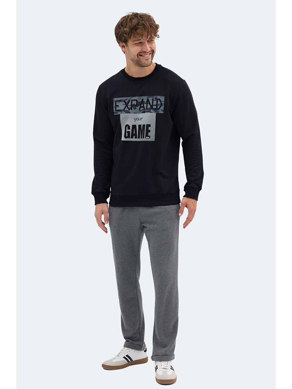 RUBIO Erkek Koyu Lacivert Sweatshırt-6