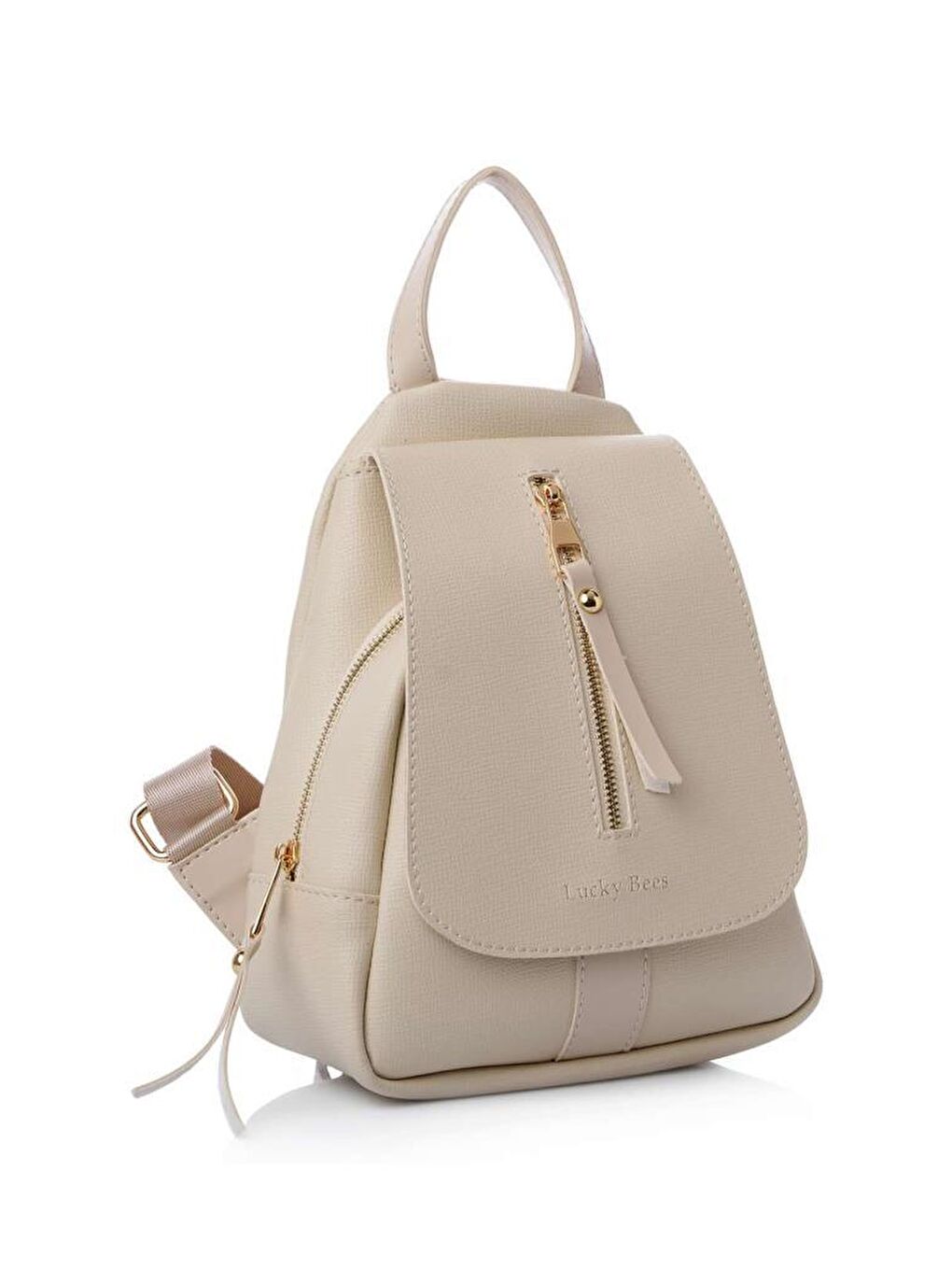 Ekru Desenli Kadın Sırt Çantası