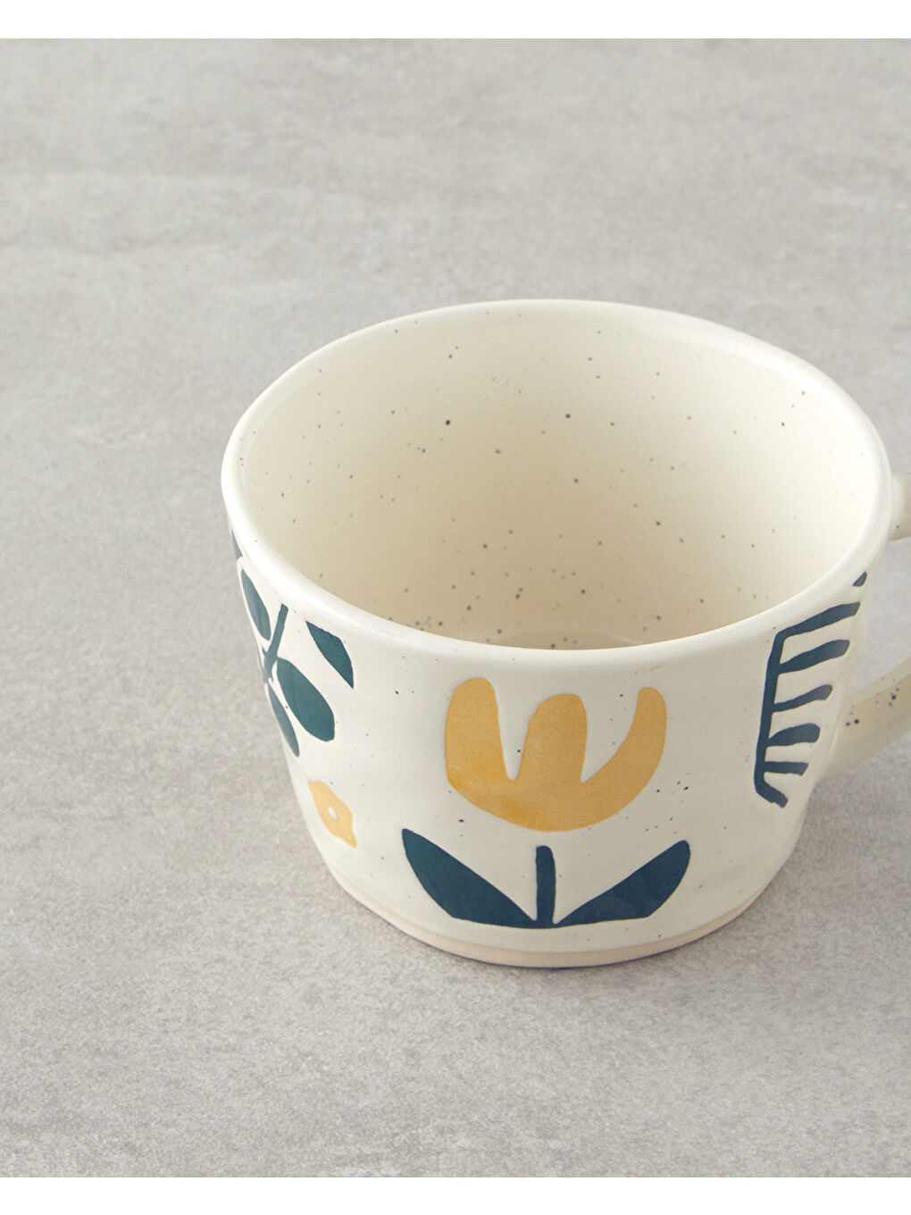 Sun Time Stoneware Kupa 220 ml Sarı-Yeşil-1