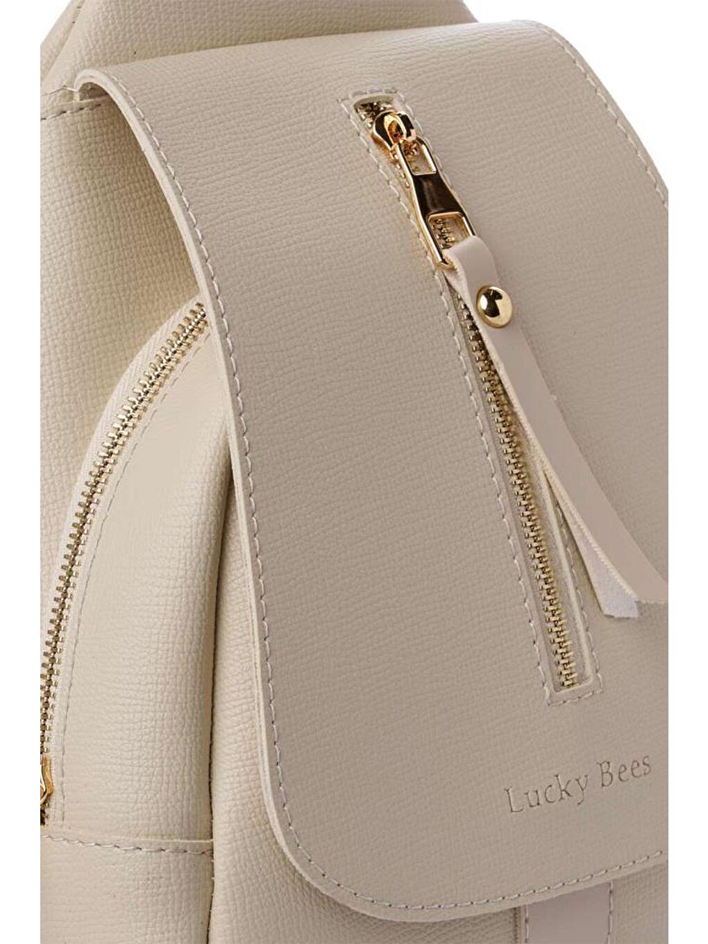 Ekru Desenli Kadın Sırt Çantası-4