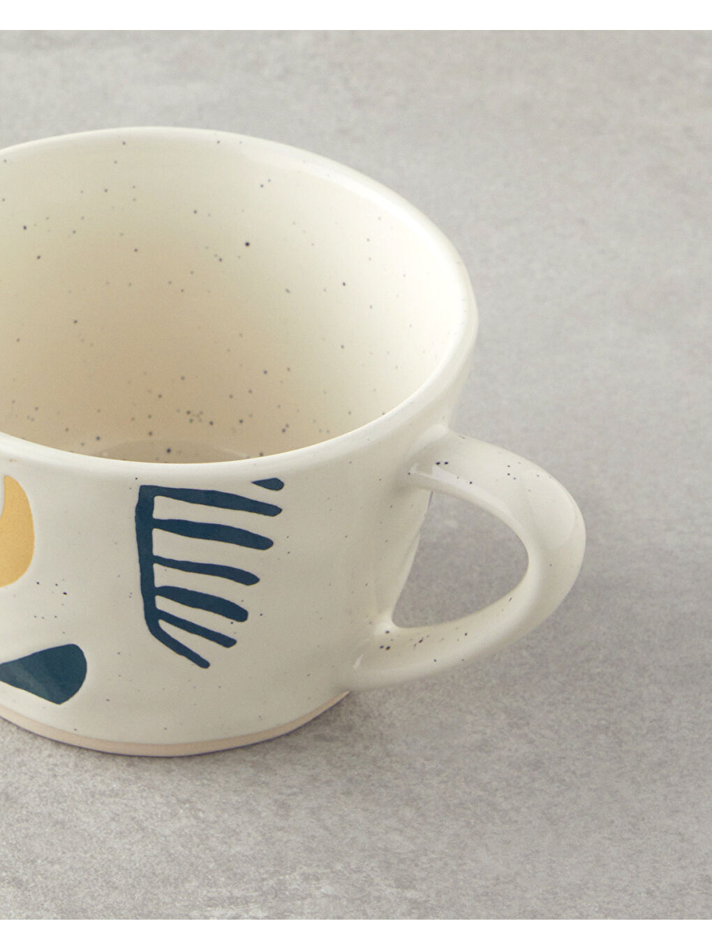 Sun Time Stoneware Kupa 220 ml Sarı-Yeşil-2