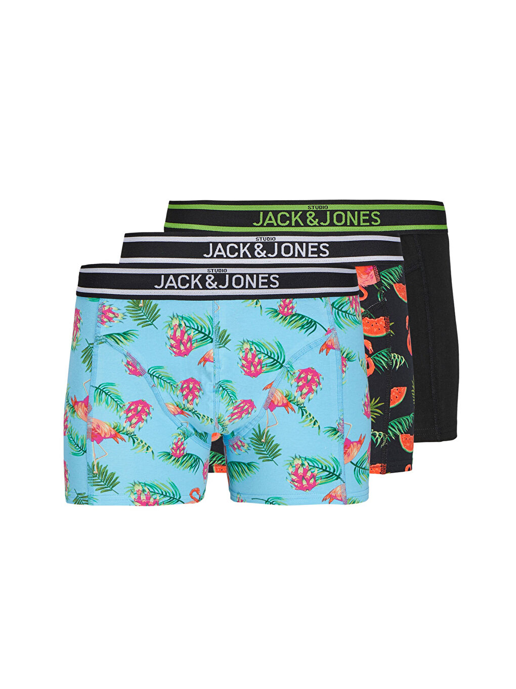 Siyah Additionals Jacwatermelon Logolu Pamuklu 3 Pack Boxer 12273099