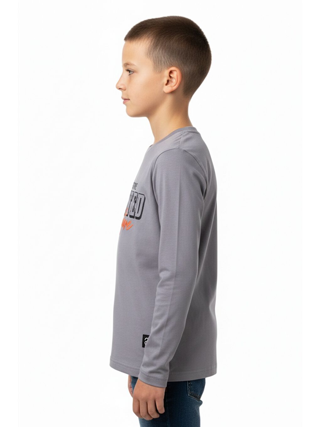 Ekru Erkek Çocuk Baskılı Tişört-1