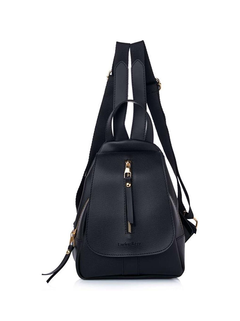 Siyah Desenli Kadın Sırt Çantası-2