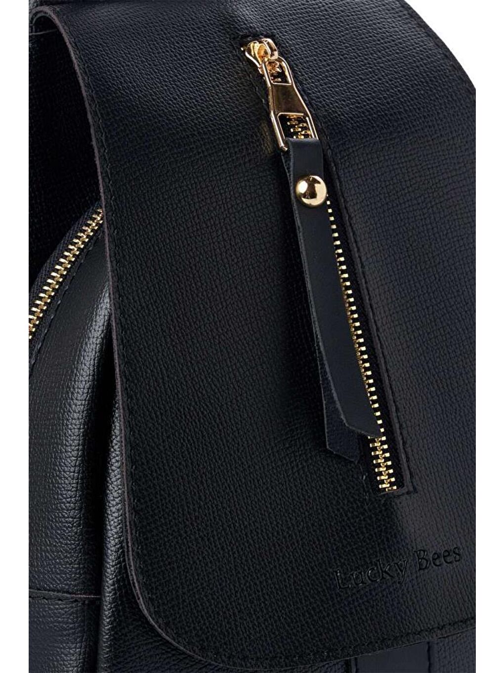 Siyah Desenli Kadın Sırt Çantası-4