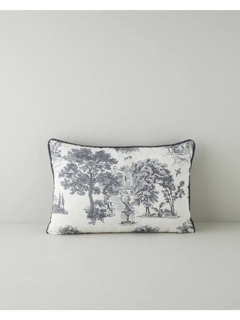 Morava Dolgulu Kırlent 35x50 cm Siyah - Beyaz-2