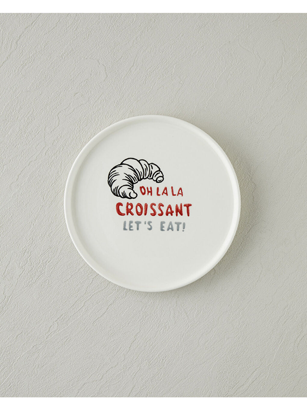 Bistro Seramik 4'lü Pasta Seti 20 cm Kırmızı-Siyah-3