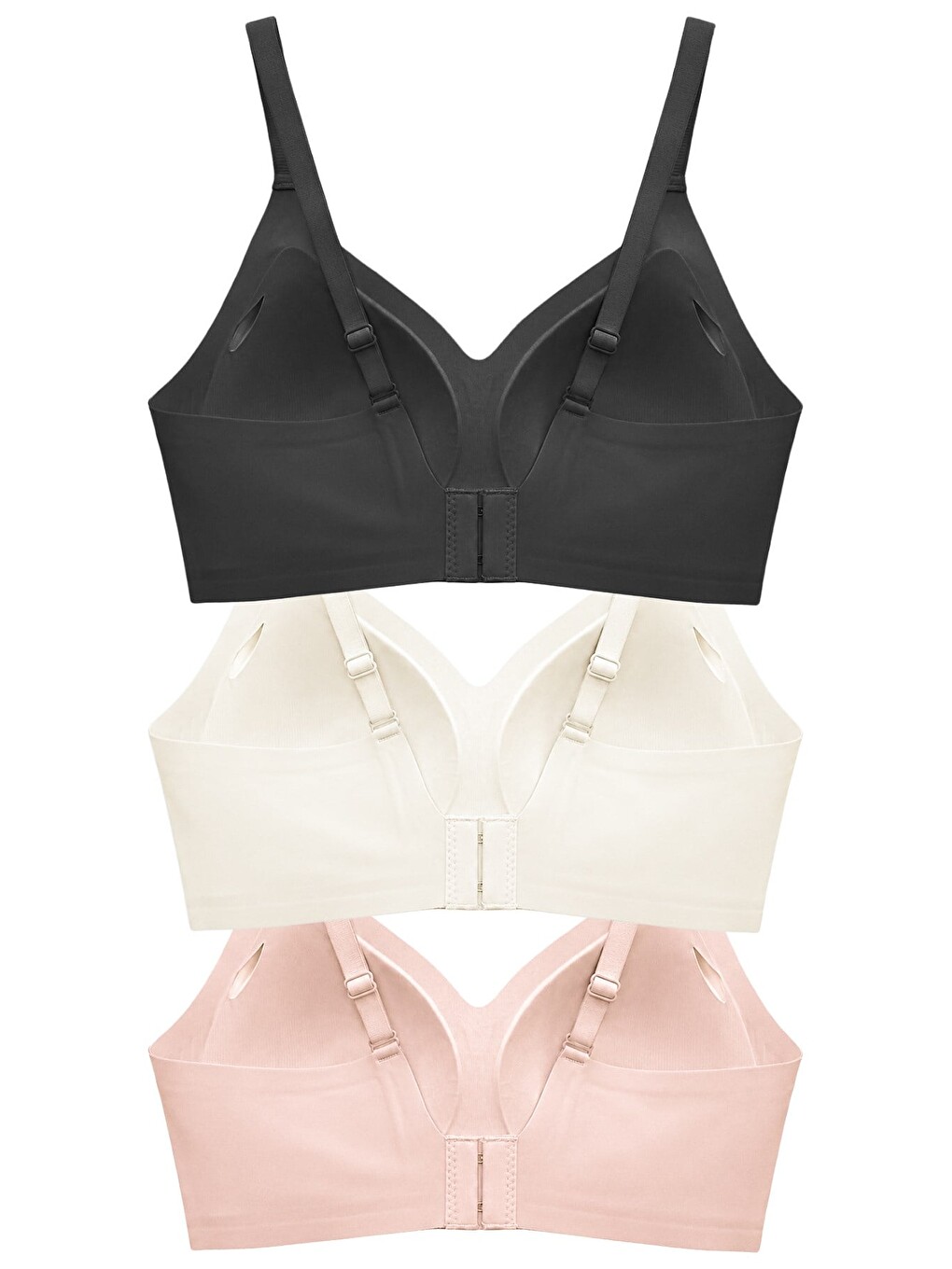 Karışık Seamless Bra - Aurea | Lazer Kesim Dikişsiz Kontur Detaylı Balensiz Kadın Sütyen 3'lü Paket-2-1