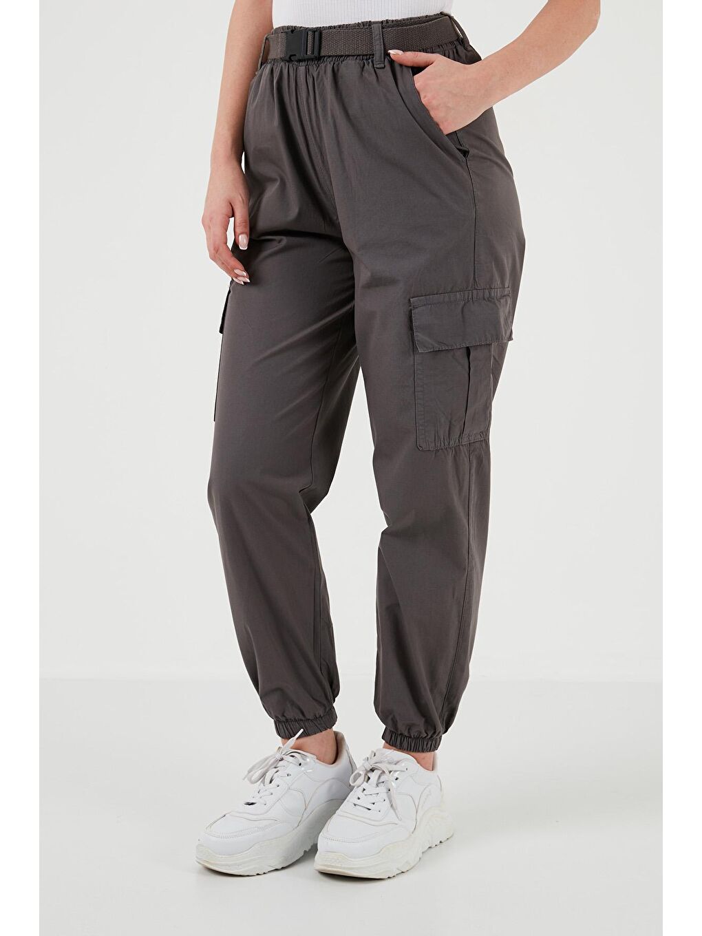 Lela Antrasit Pamuklu Regular Fit Jogger Spor Pantolon 668YP50312S4