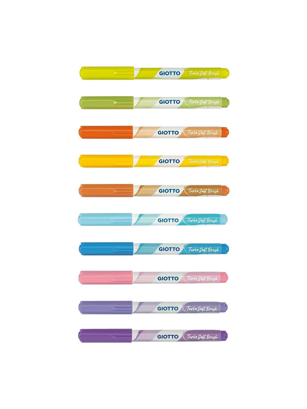 Turbo Soft Brush Pastel Marker Fırça Uçlu Kalem 10 Renk (F426900) (FLA1)-3
