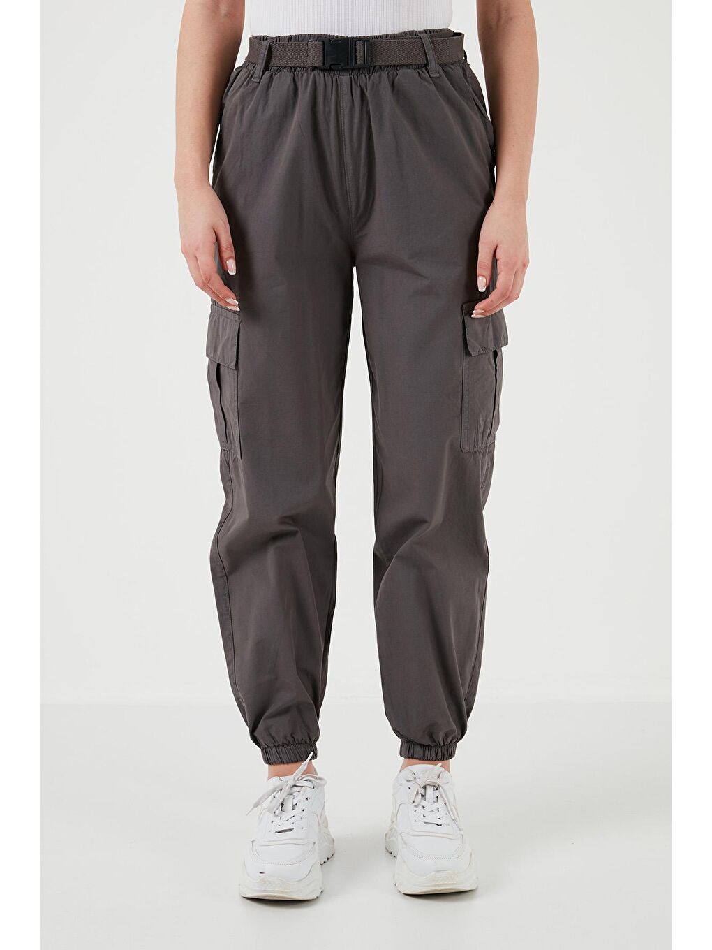 Lela Antrasit Pamuklu Regular Fit Jogger Spor Pantolon 668YP50312S4 - 2