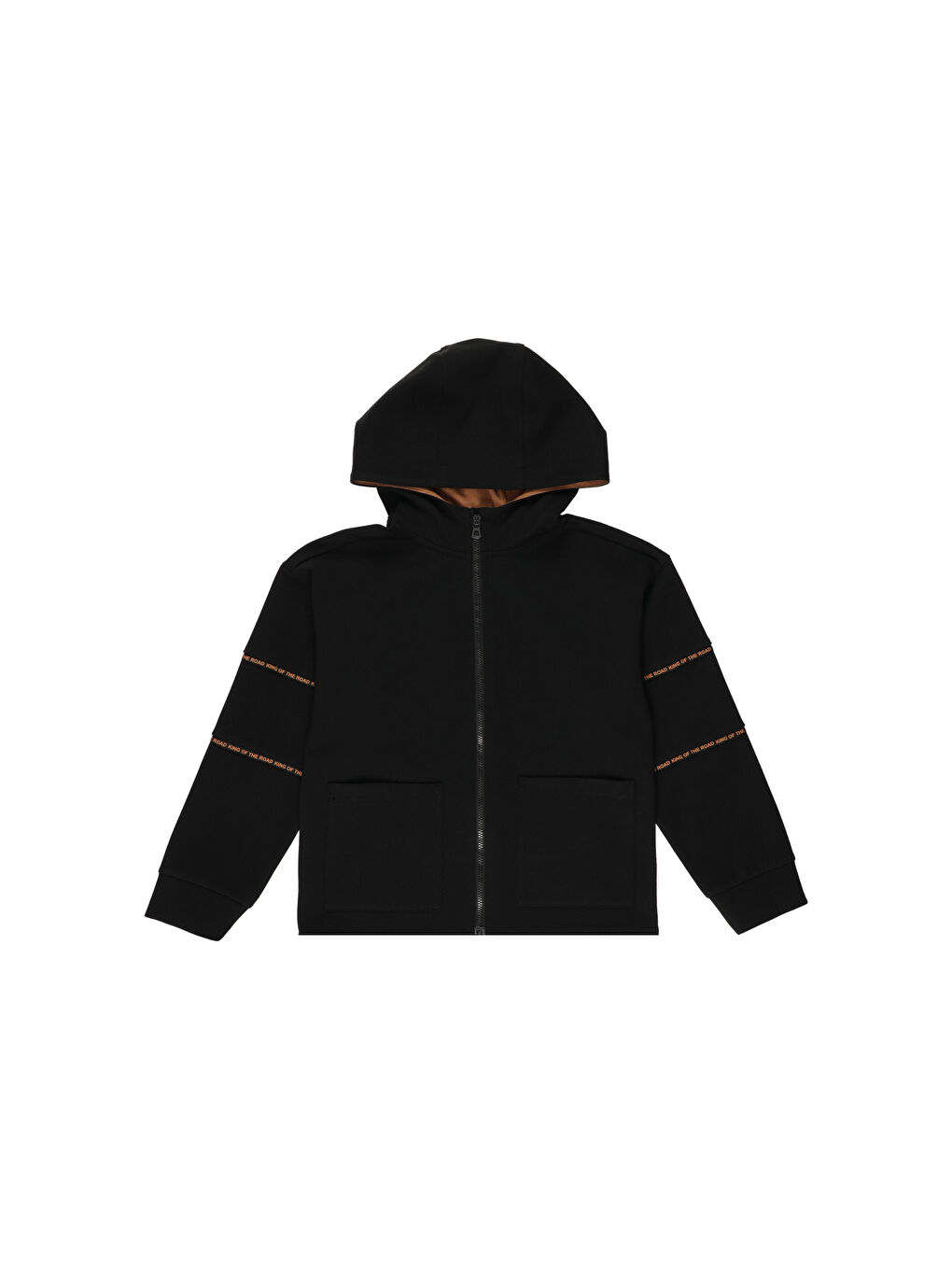 Siyah Erkek Çocuk Kapüşonlu Sweatshirt-3